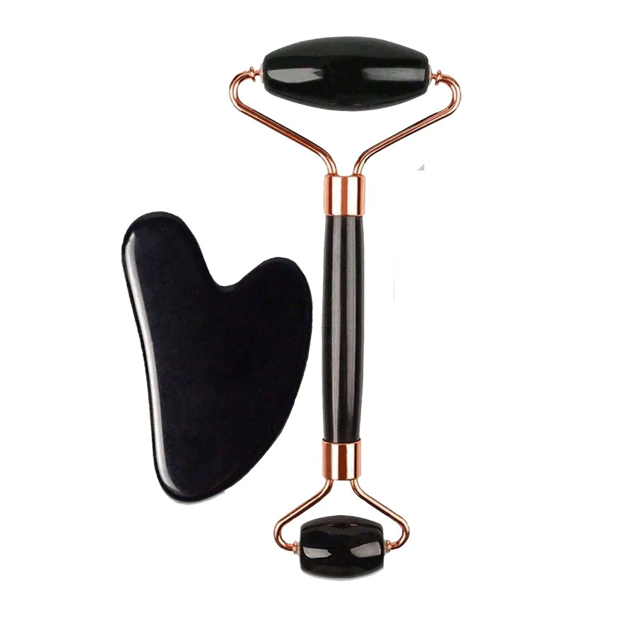 3in1 Stainless Steel Ice Face Roller & Gua Sha Facial Skincare Tool Kit Face Lifting Facial Treatment Reduce Acne Skin Care Tool