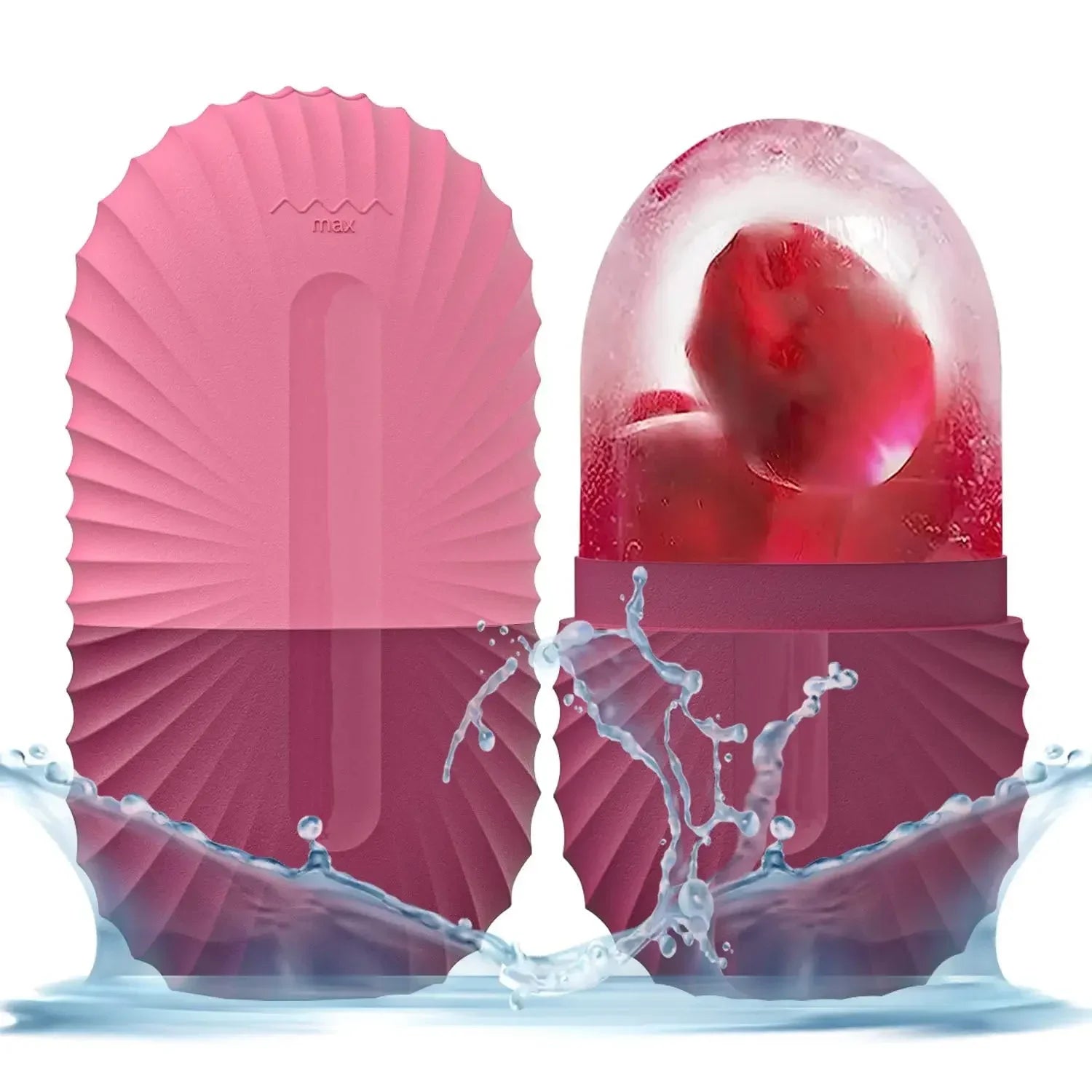 1/2/3pcs Ice Face Roller Facial Skincare Ice Roller Set,Facial Roller GuaSha FaceTool Set,Face Massage Roller Lifting Contouring