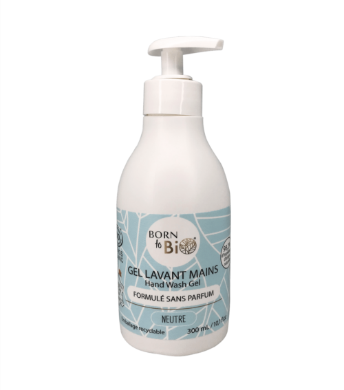 Neutral hand wash gel, fragrance-free formula - Certified organic
